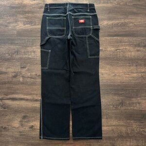 DICKIES Black Carpenter Pants White Stitching women's - Size 5 / 27